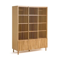 Шкаф Из дуба с 6 дверками Bilbao единый размер бежевый LA REDOUTE INTERIEURS  фото, kupilegko.ru